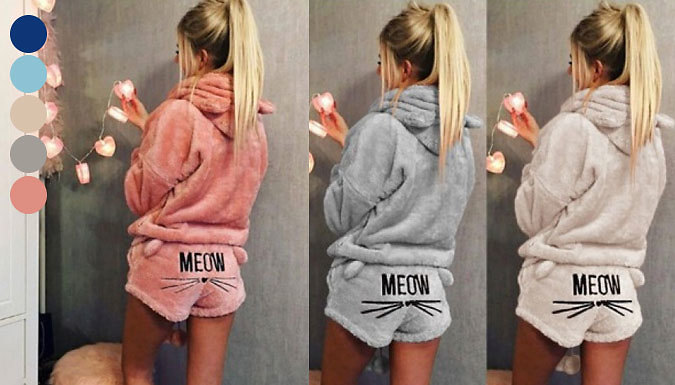 Meow shorts shop and hoodie