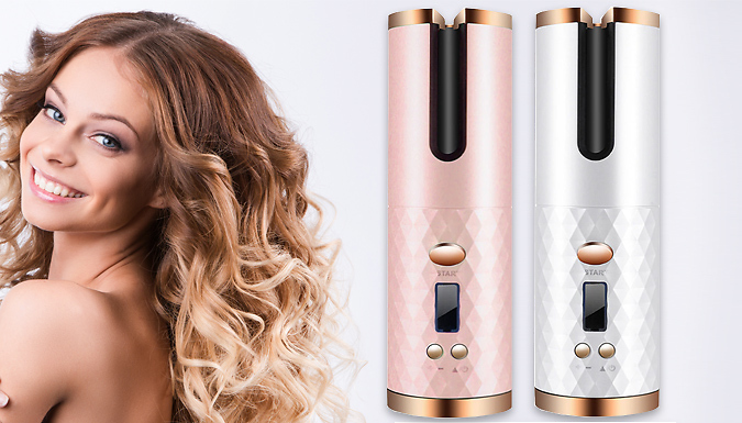 Cordless Auto Rotating Ceramic Hair Curler 2 Colours 4222