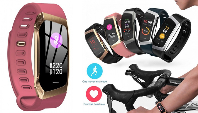 E18 Bluetooth Heart Rate Smart Bracelet 4 Colours